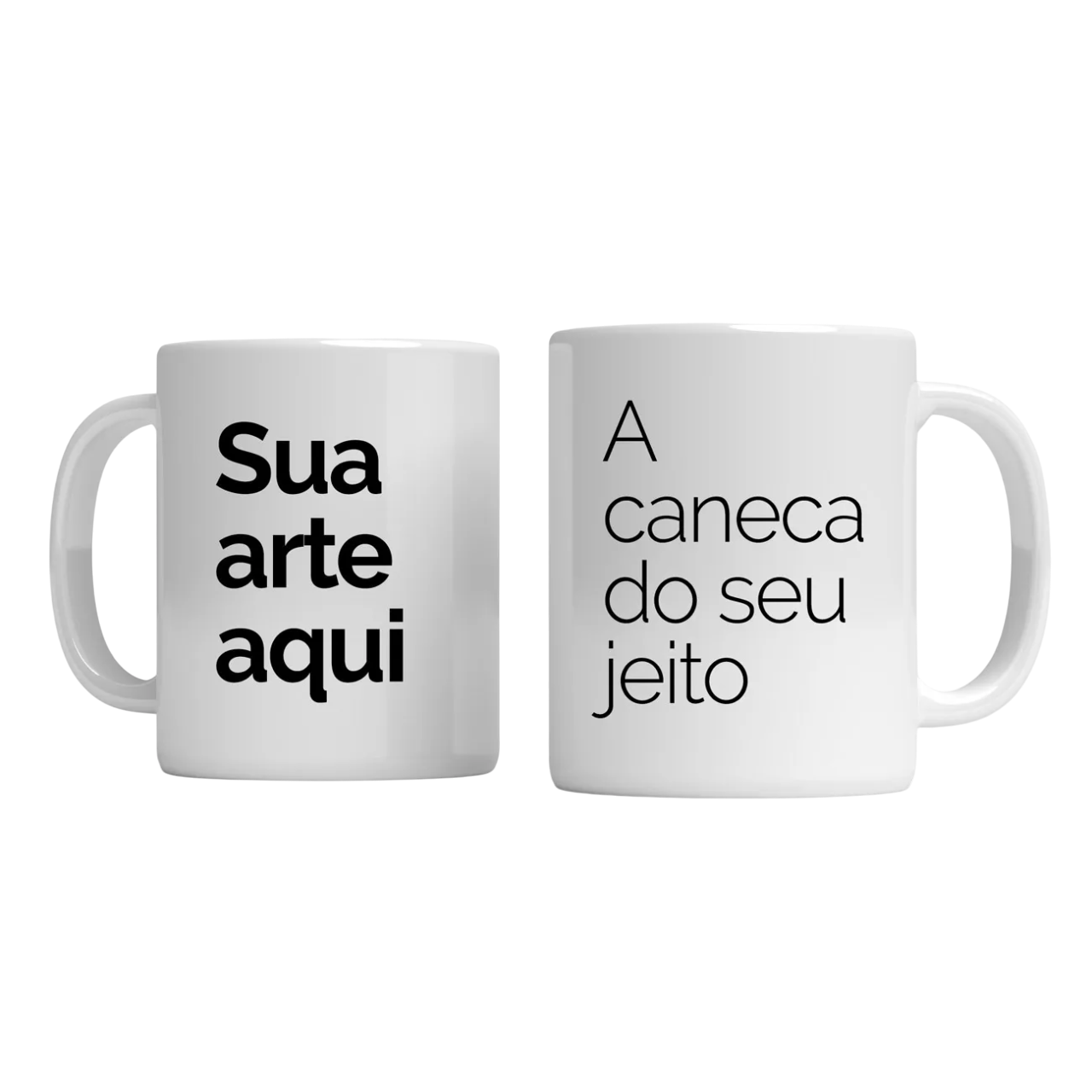 CANECA DE PORCELANA BRANCA