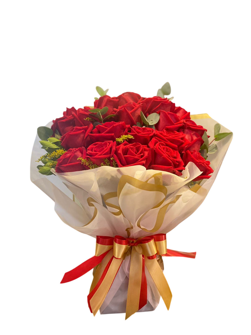 RAMALHETE 18 ROSAS VERMELHAS