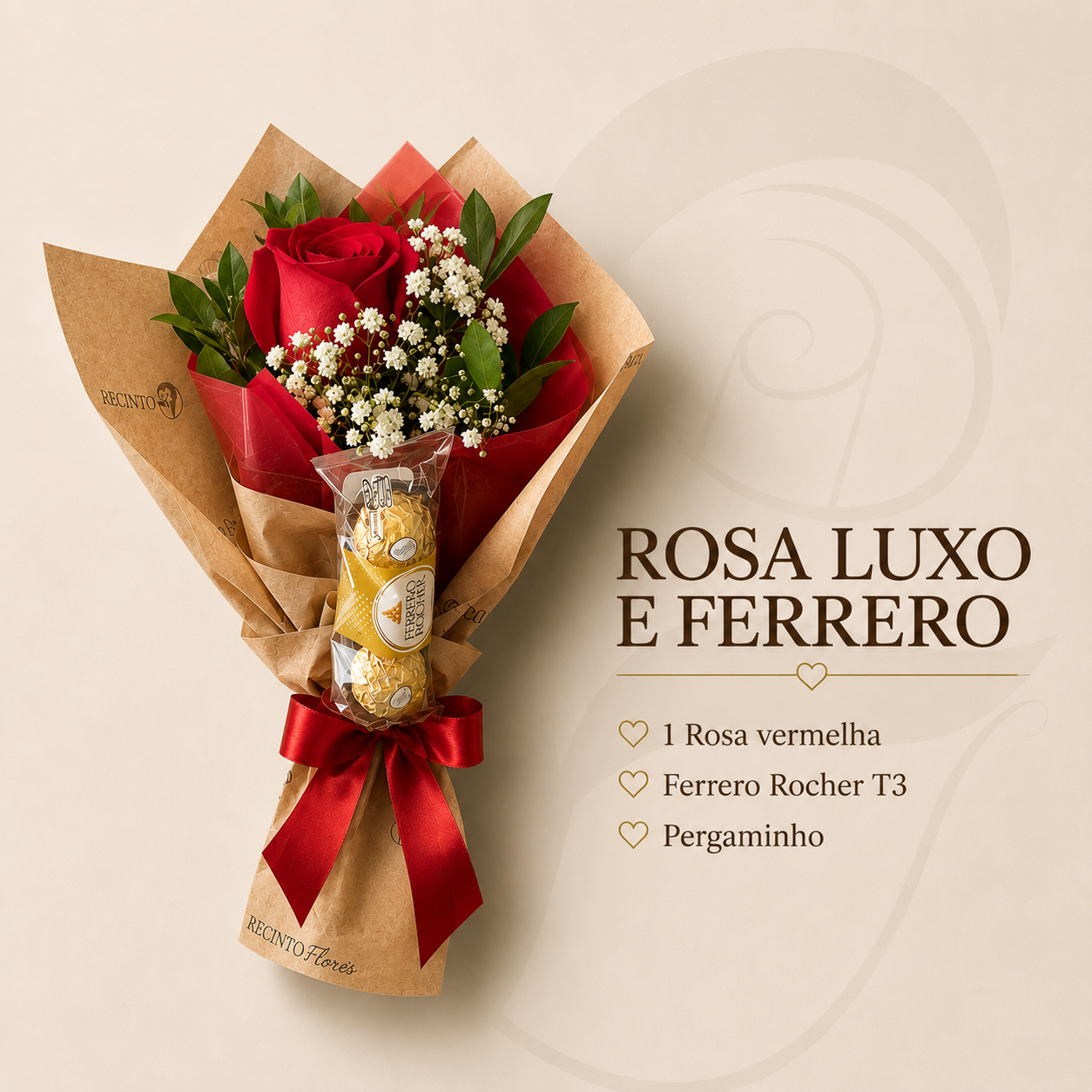 ROSA LUXO E FERRERO ROCHER