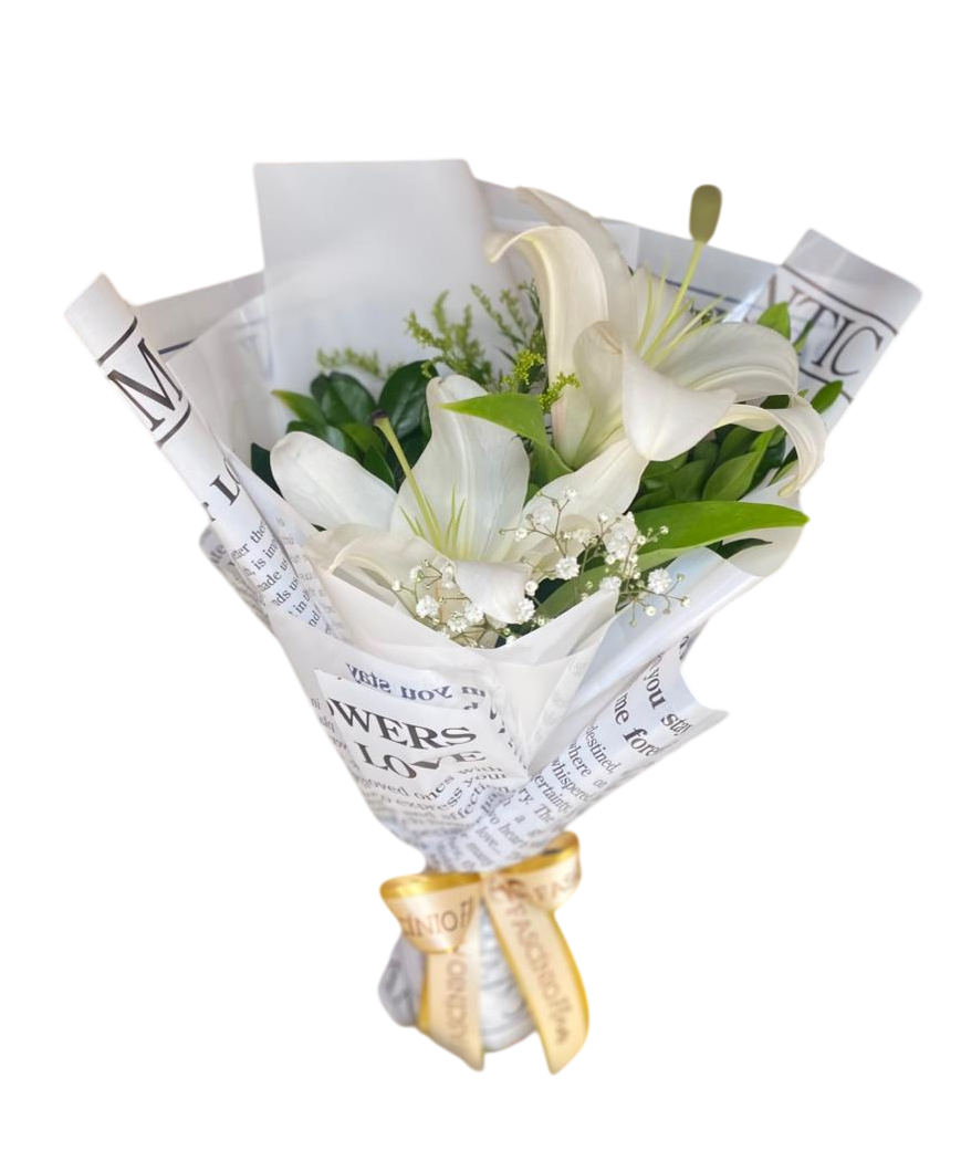 Lirio Decorado Branco