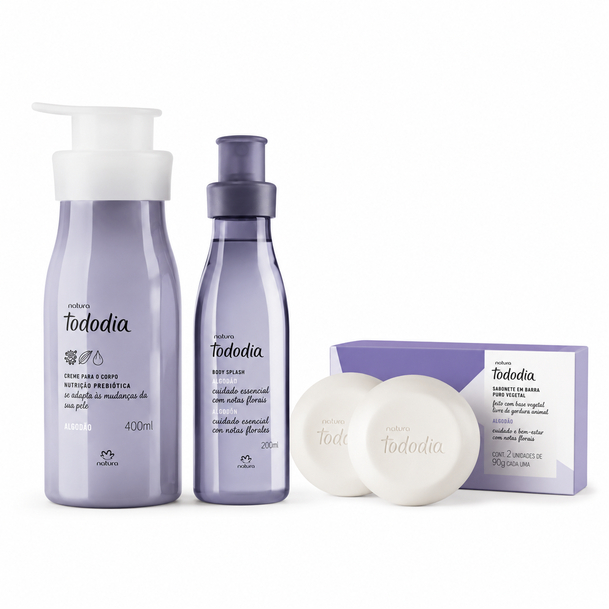  Kit Tododia Algod�o - 3 itens