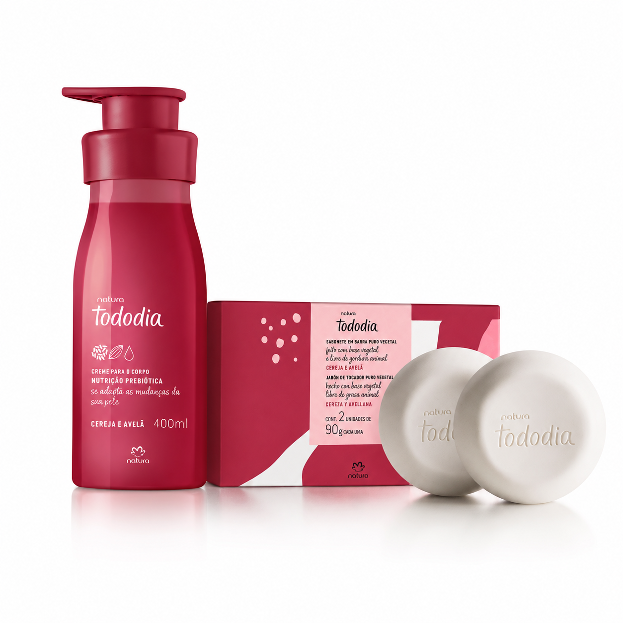 Presente Natura Tododia Cereja e Avel� - 2 itens