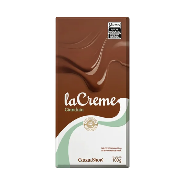 TABLETE LA CREME Gianduia 100g CACAU SHOW
