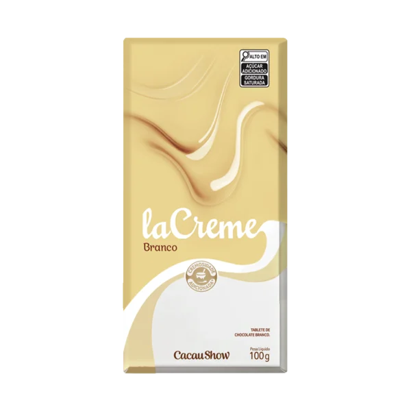 TABLETE LA CREME Branco 100g CACAU SHOW